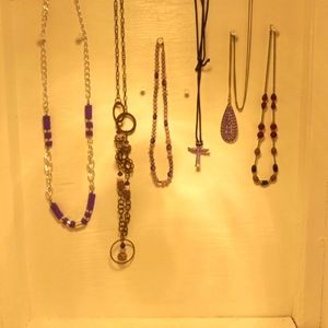H-19 purple necklace jewelry lot